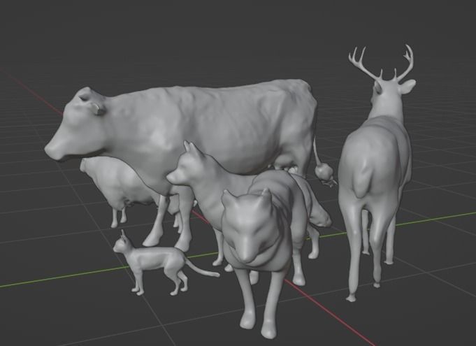 Animal Pack 3D model_3