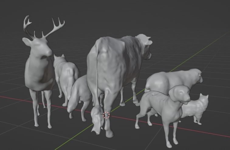 Animal Pack 3D model_2