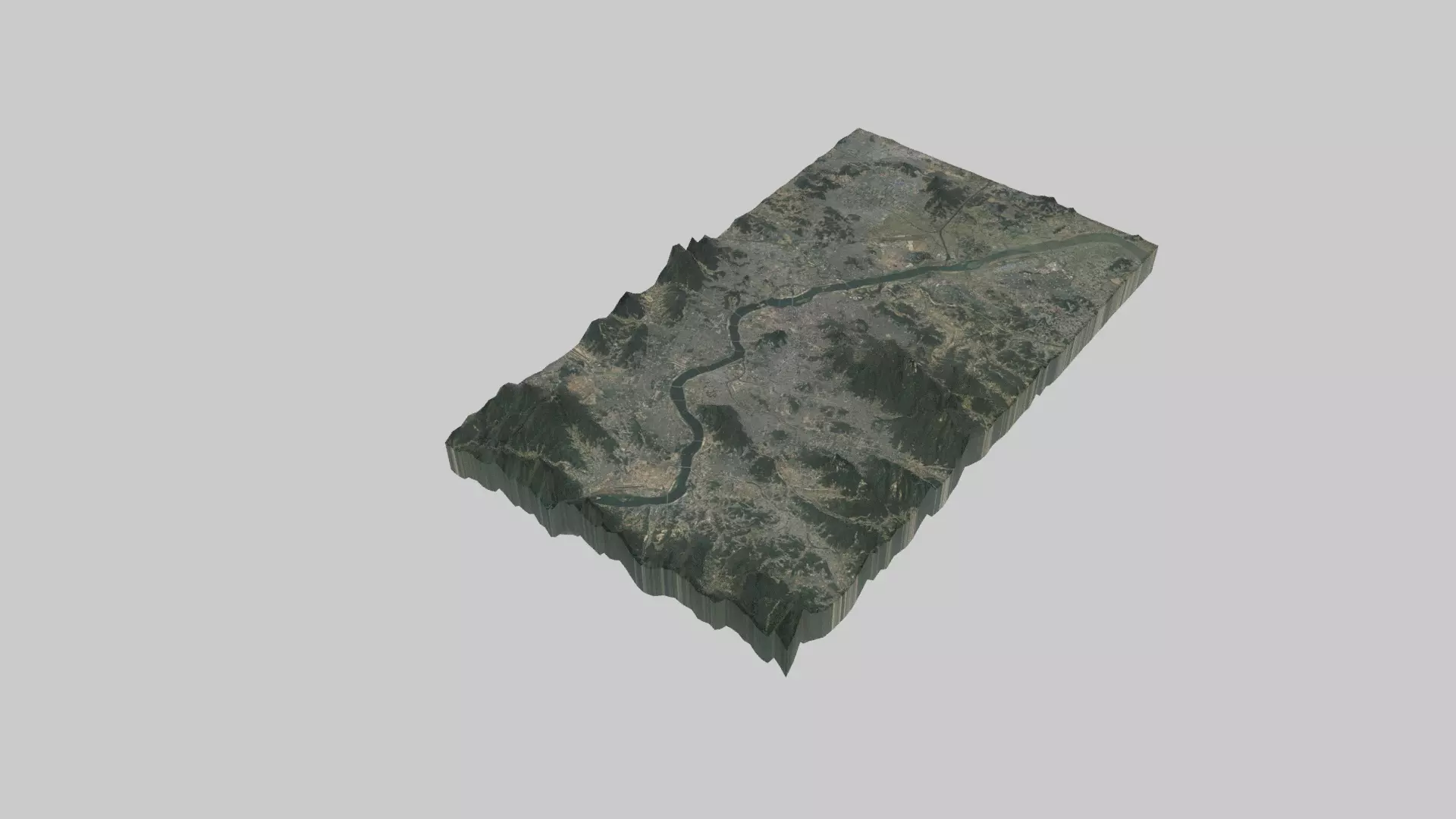 SEOUL City Low-poly 3D model
