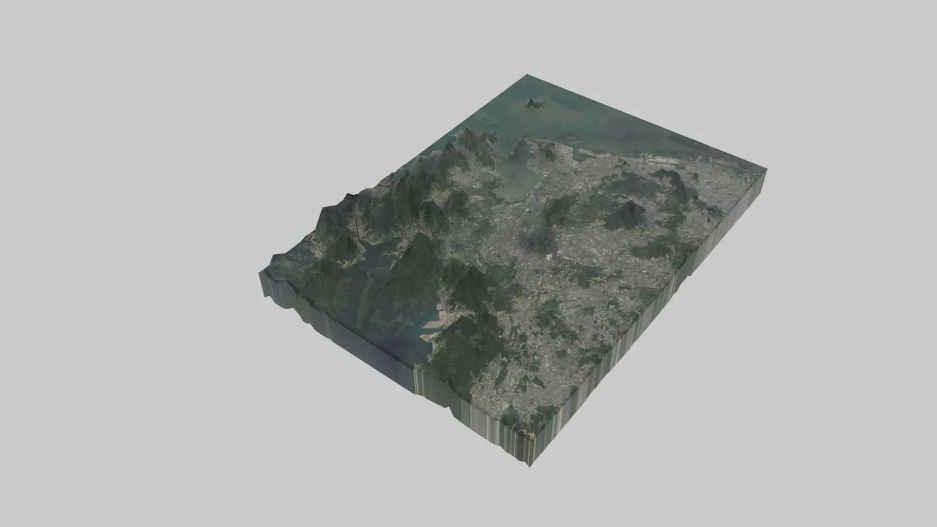 Shenzhen City Low-poly 3D model
