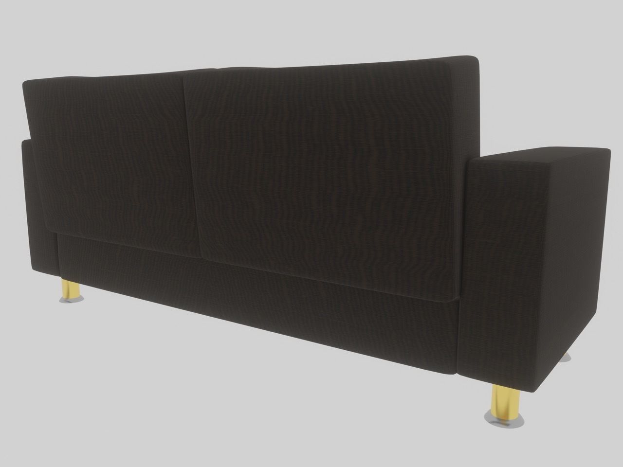 fur skin sofa 3d model 3D model_1