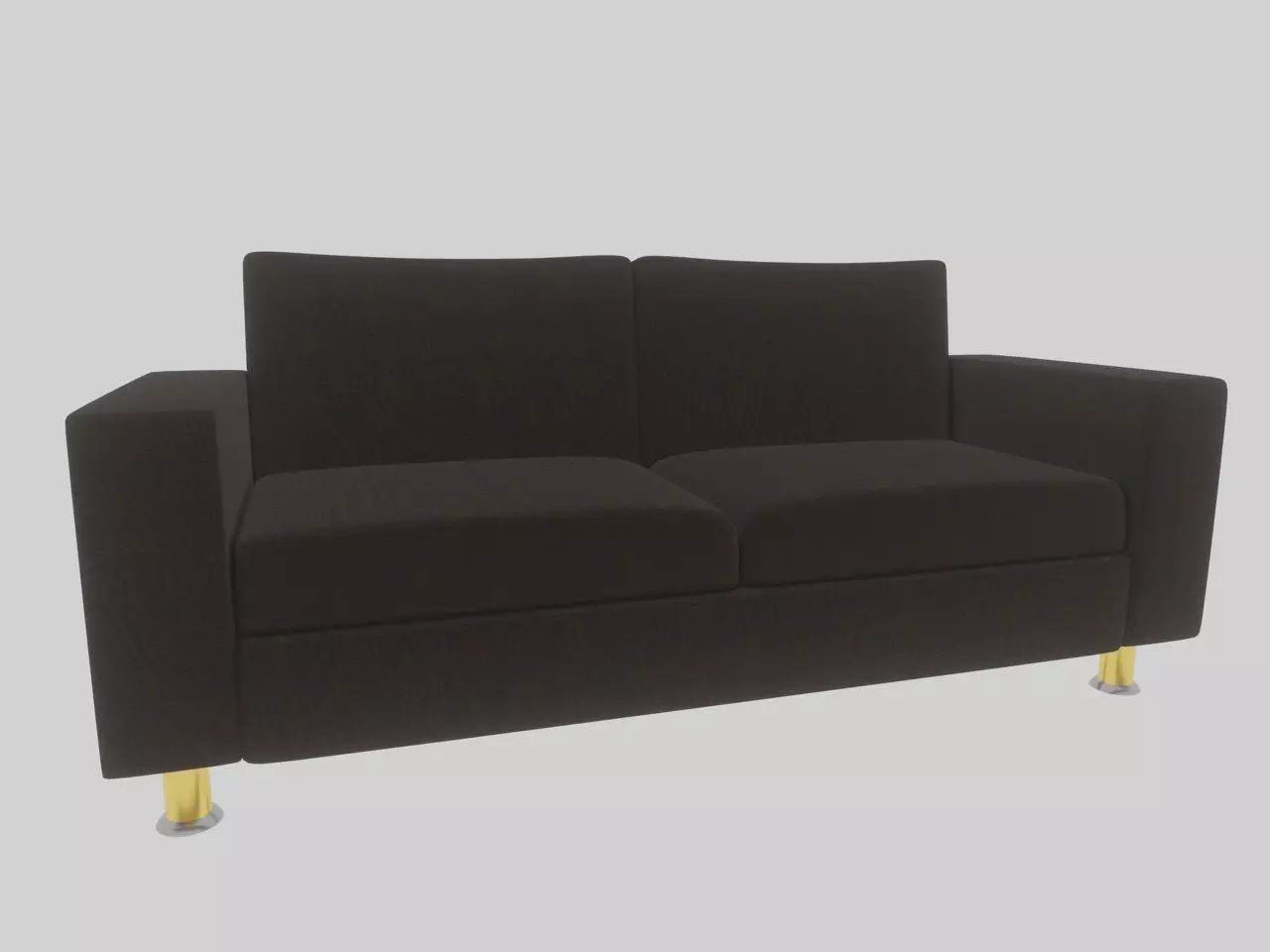 fur skin sofa 3d model 3D model_0