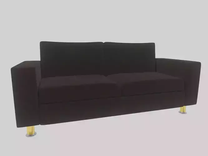 fur skin sofa 3d model
