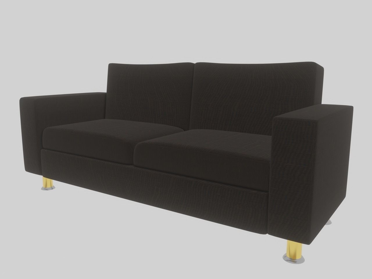 fur skin sofa 3d model 3D model_2