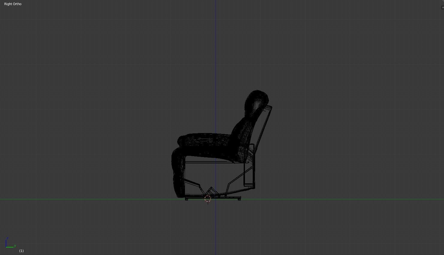 oldsofa Low-poly 3D model_4