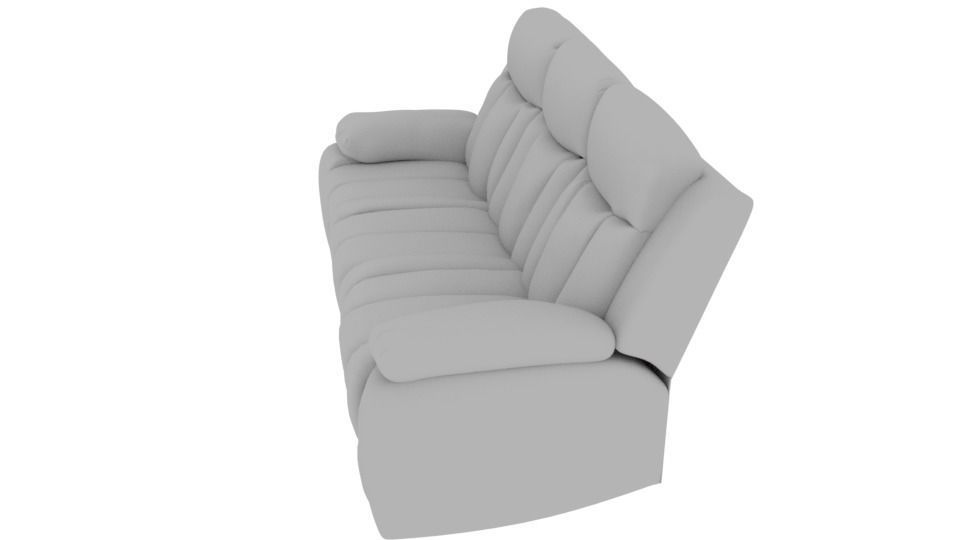 oldsofa Low-poly 3D model_7
