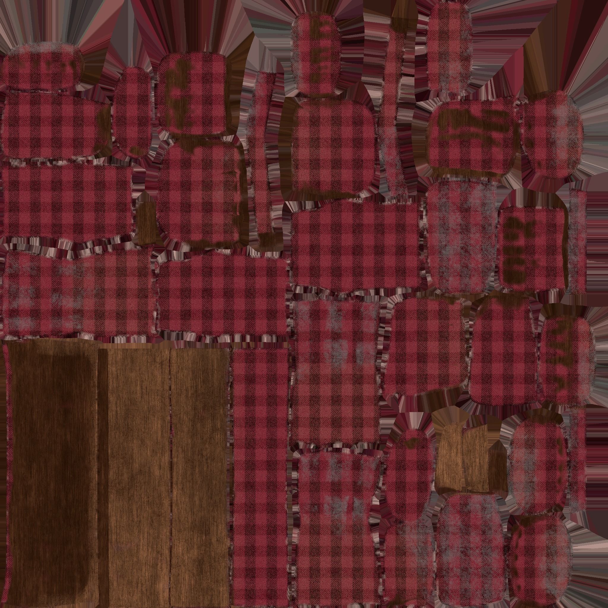 oldsofa Low-poly 3D model_27