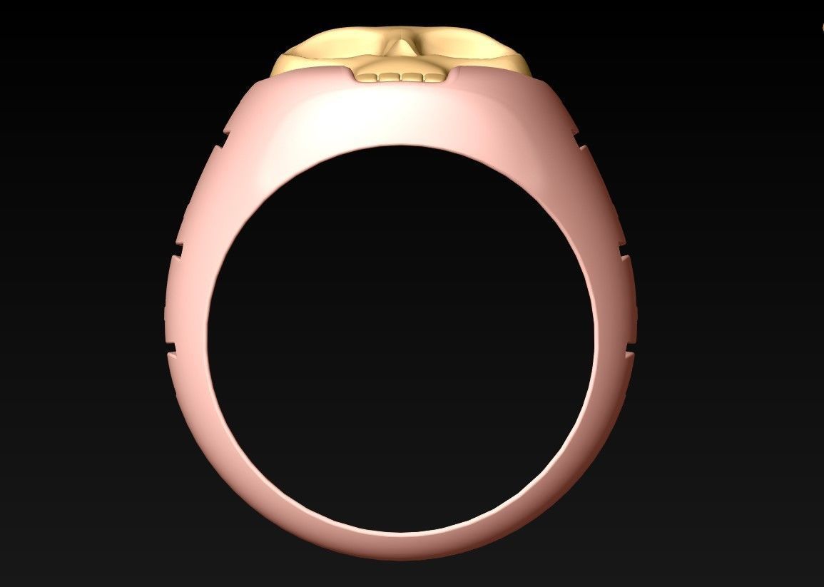 Skull ring - N14074 3D print model_6