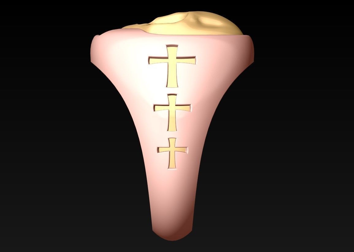 Skull ring - N14074 3D print model_5