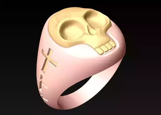 Skull ring - N14074 3D print model