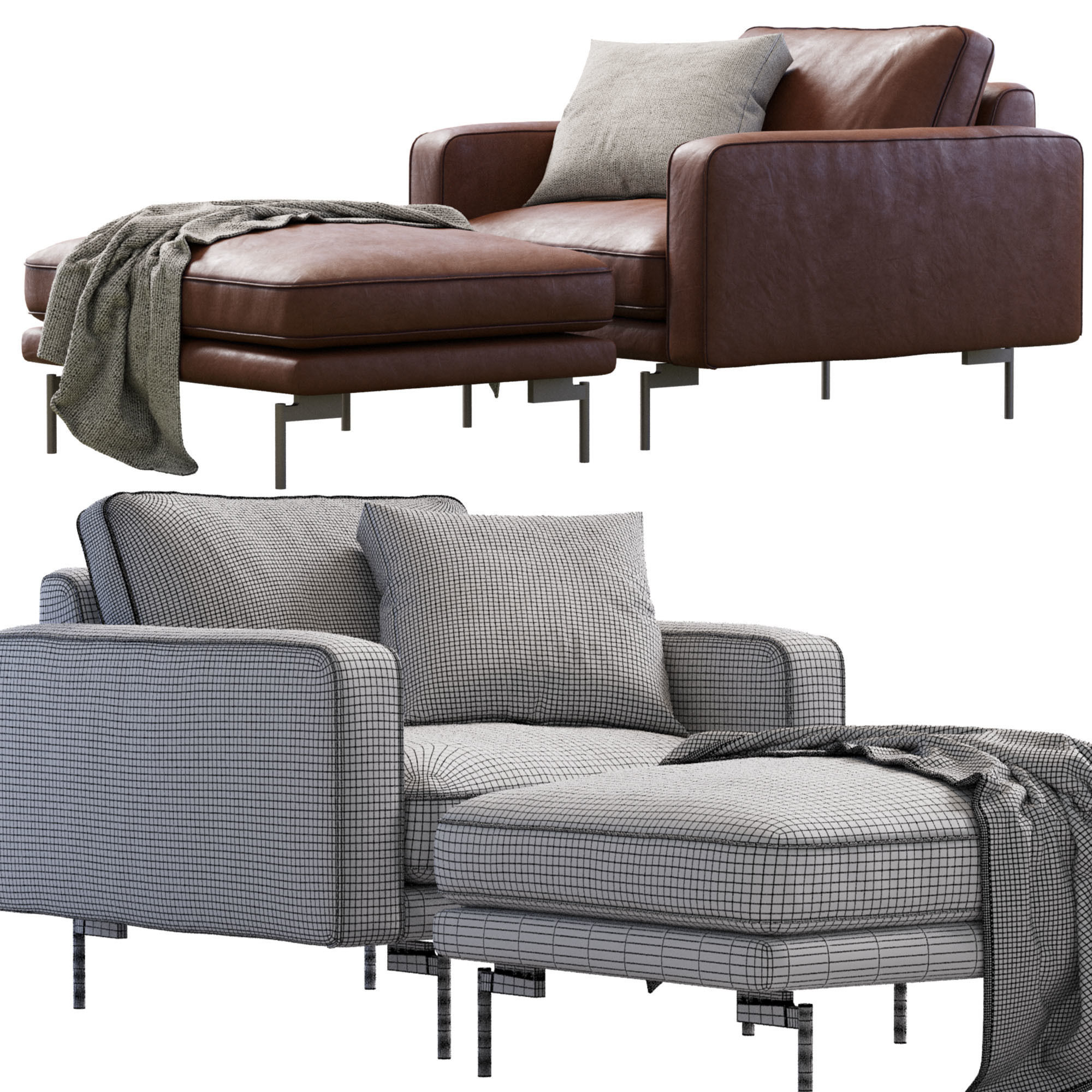 Edge V1 Lounge Chair 3D model_3