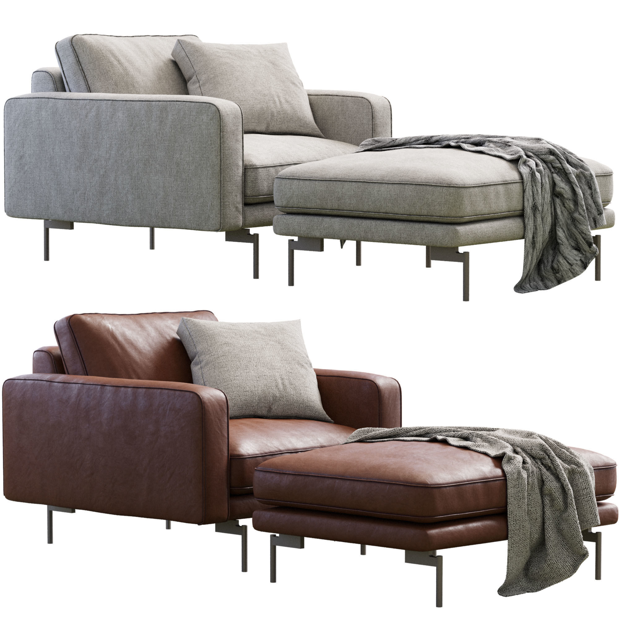 Edge V1 Lounge Chair 3D model_2