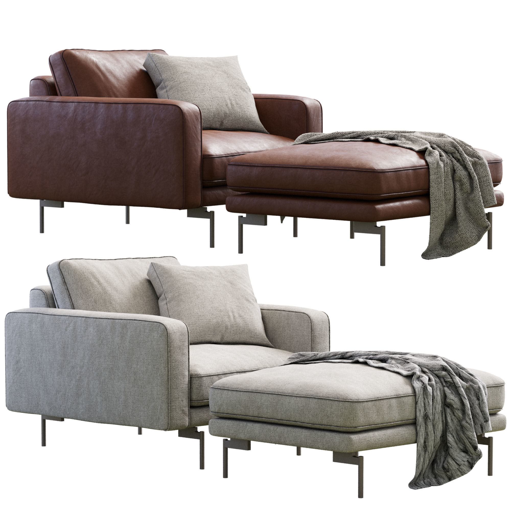 Edge V1 Lounge Chair 3D model_1