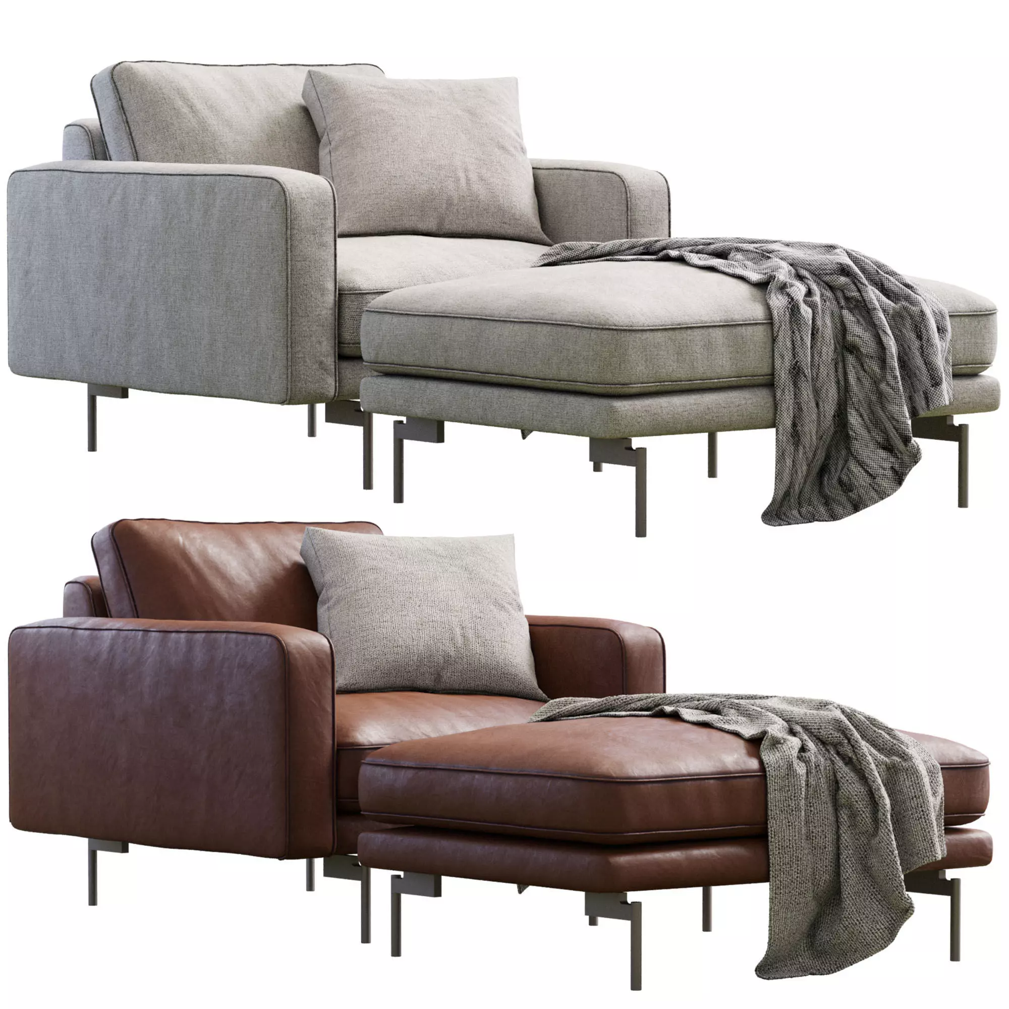 Edge V1 Lounge Chair 3D model_0