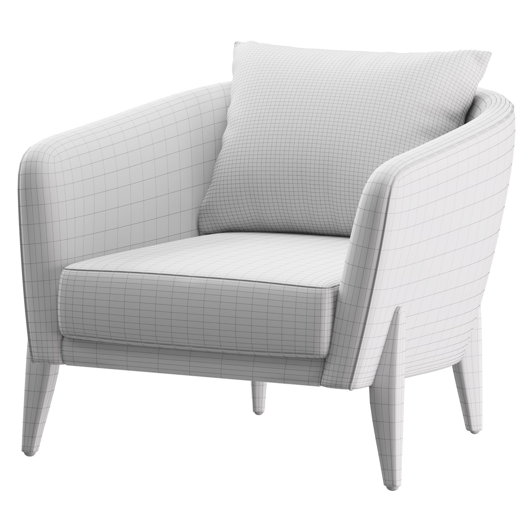 Delray chair 3D model CGTrader