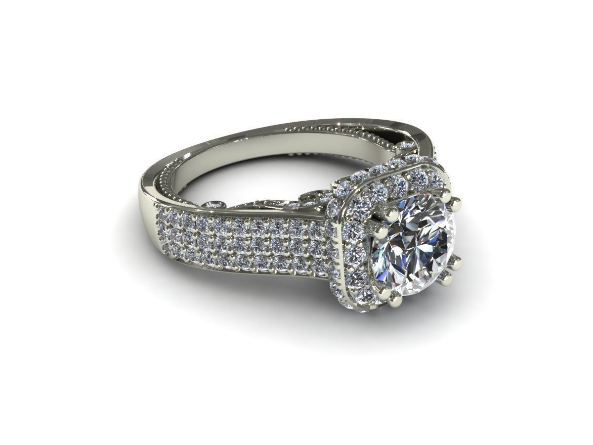 Verragio Precious Ring 3D print model_3