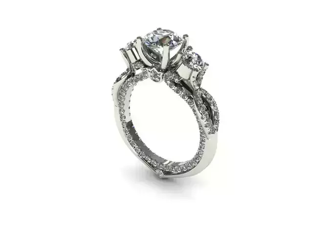 Verragio Twist Shank Love Ring
