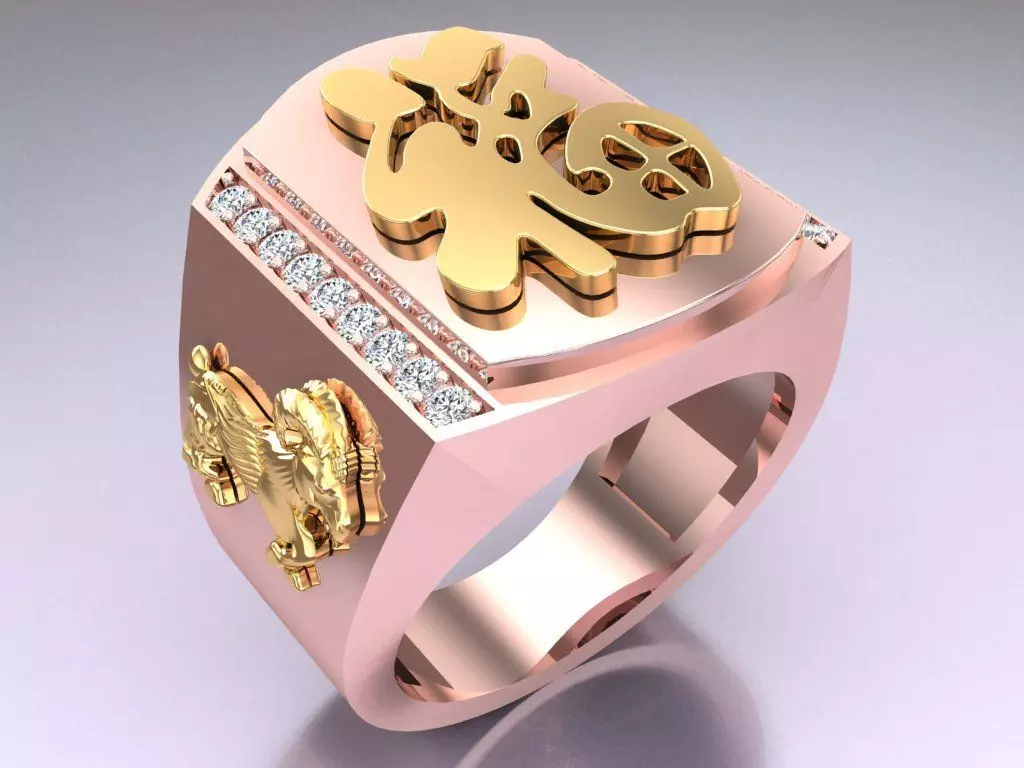 Goat ring - Blessing Rings - N1212 3D print model