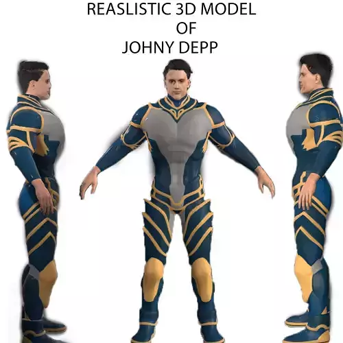 Penn Badgley as Void Knight  Low-poly 3D model