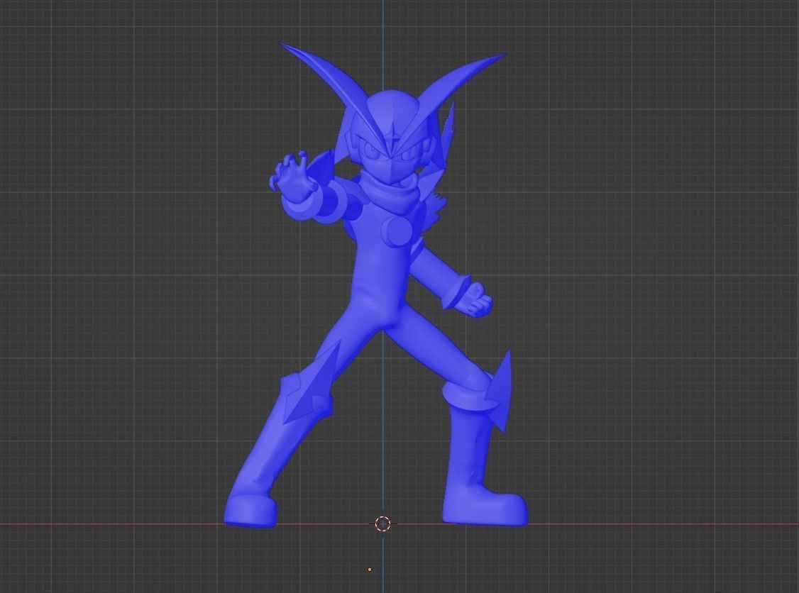 Bass Cross MegaMan - Megaman Battle Network 3D model_14