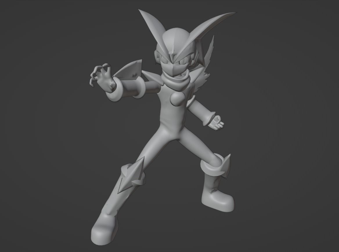 Bass Cross MegaMan - Megaman Battle Network 3D model_16