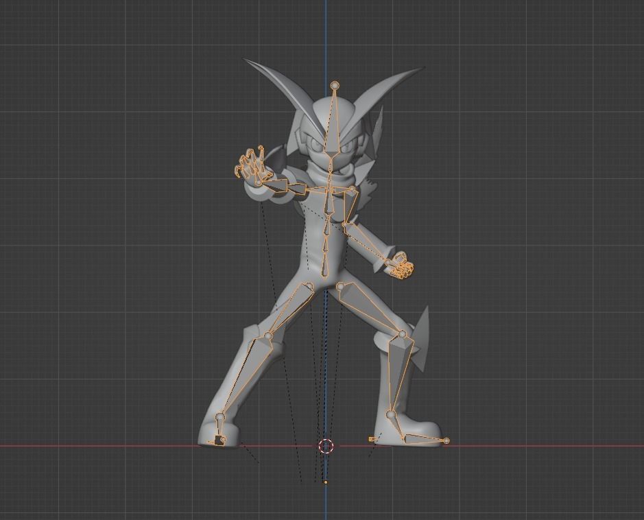 Bass Cross MegaMan - Megaman Battle Network 3D model_13