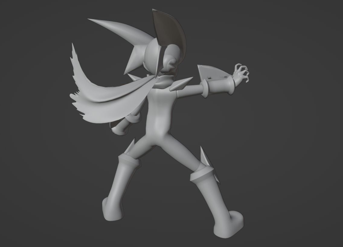 Bass Cross MegaMan - Megaman Battle Network 3D model_17