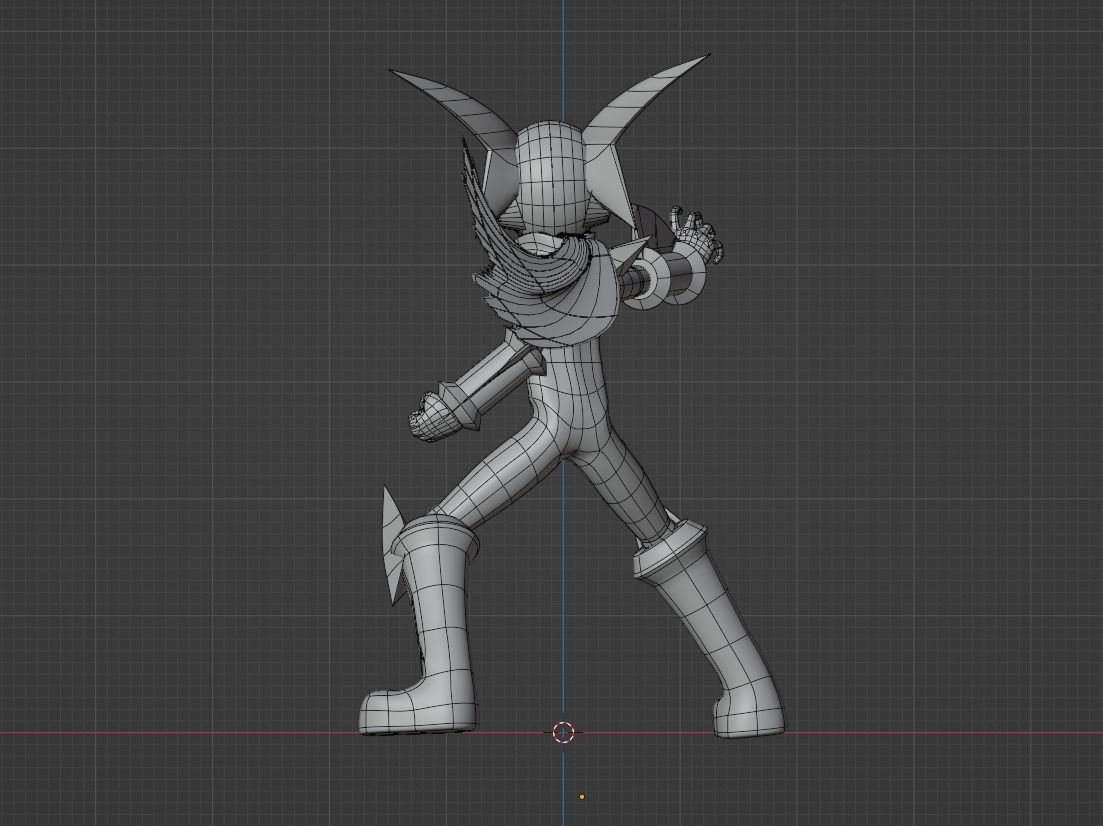 Bass Cross MegaMan - Megaman Battle Network 3D model_11