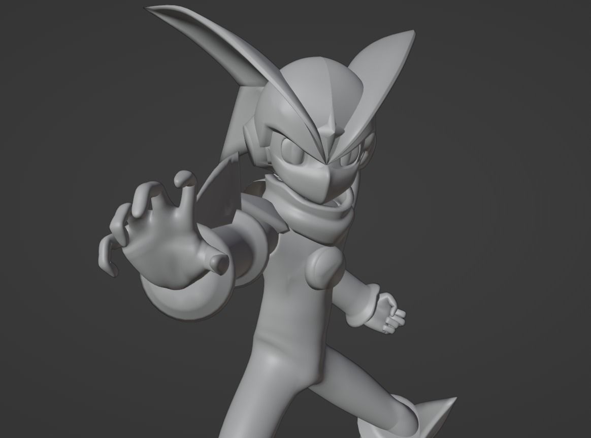 Bass Cross MegaMan - Megaman Battle Network 3D model_18