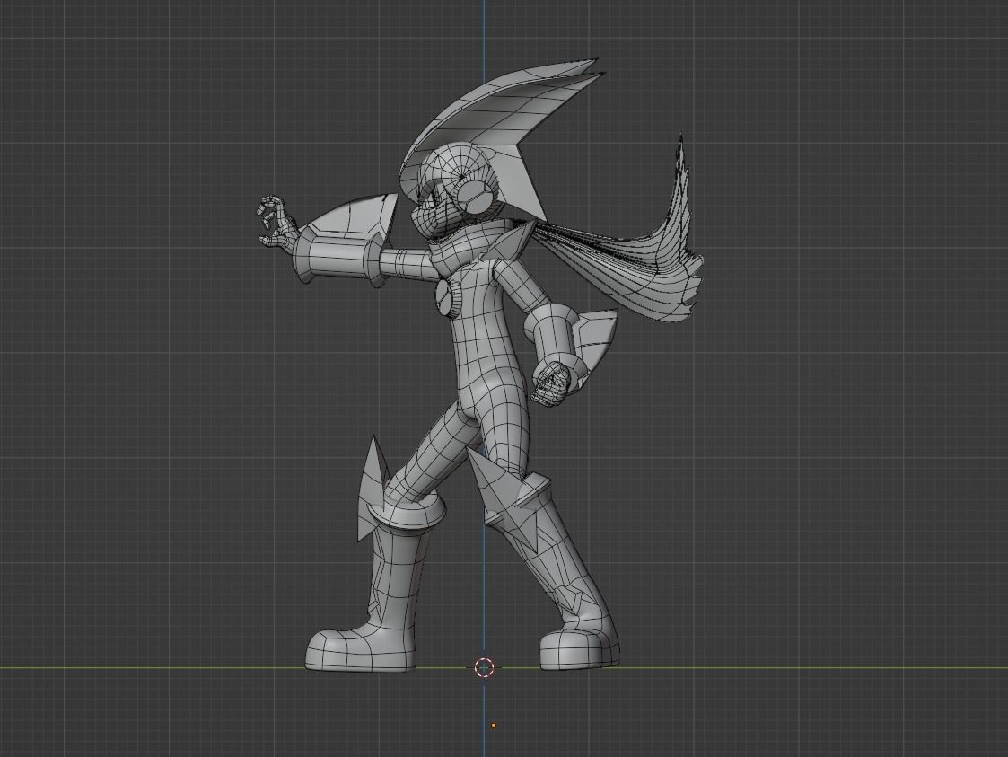 Bass Cross MegaMan - Megaman Battle Network 3D model_10