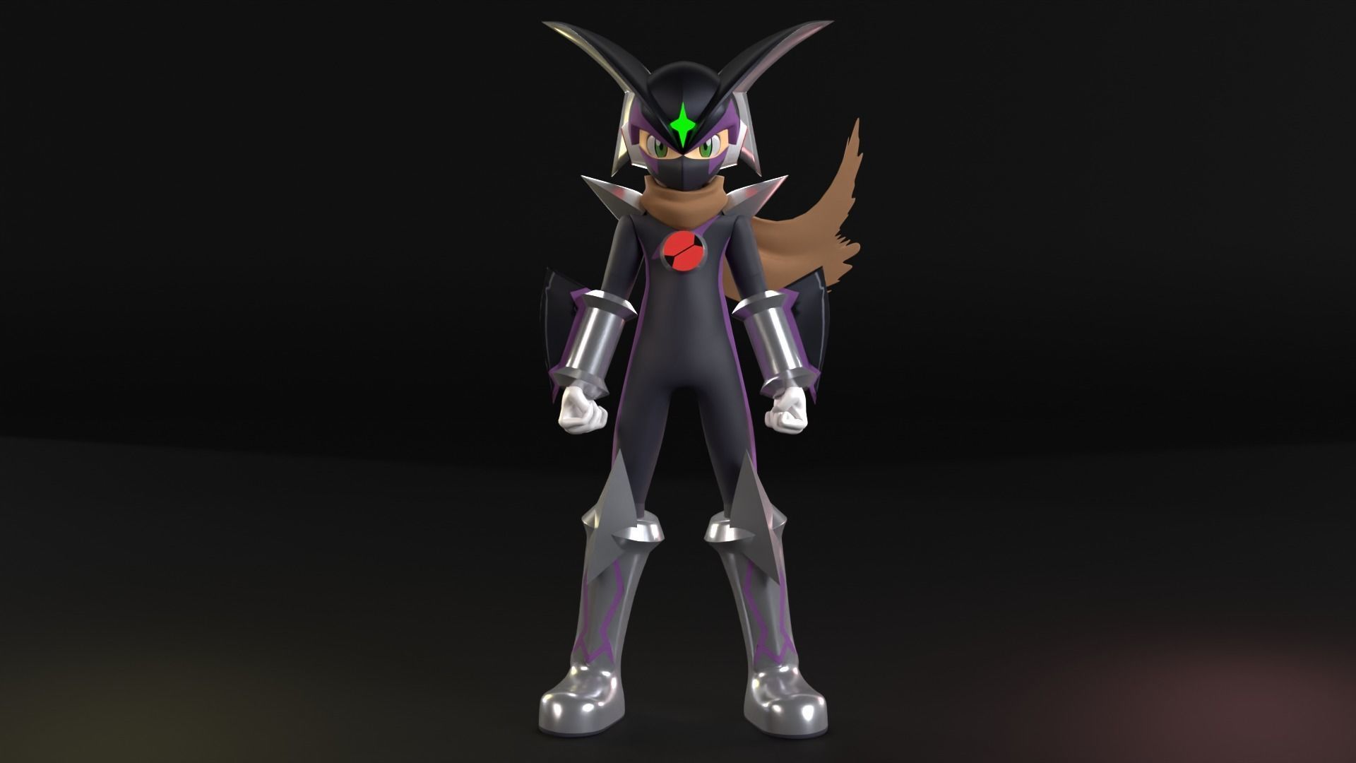 Bass Cross MegaMan - Megaman Battle Network 3D model_3