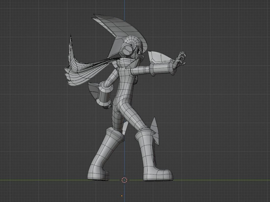 Bass Cross MegaMan - Megaman Battle Network 3D model_12