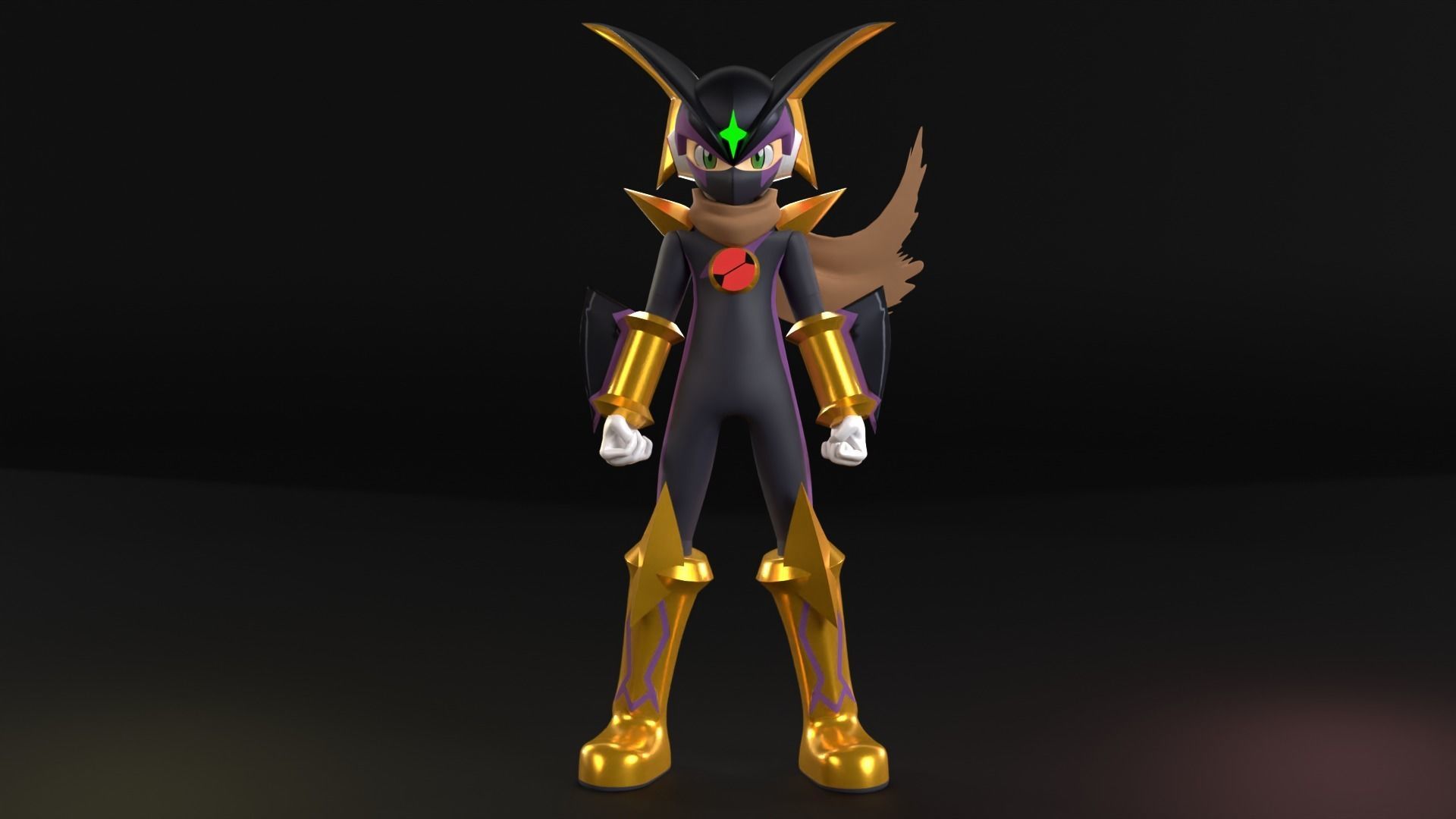 Bass Cross MegaMan - Megaman Battle Network 3D model_2