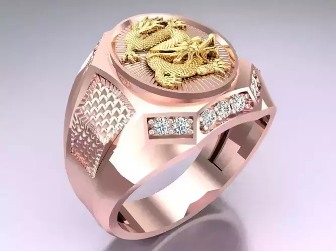 Dragon Ring - Mens Ring - N1334