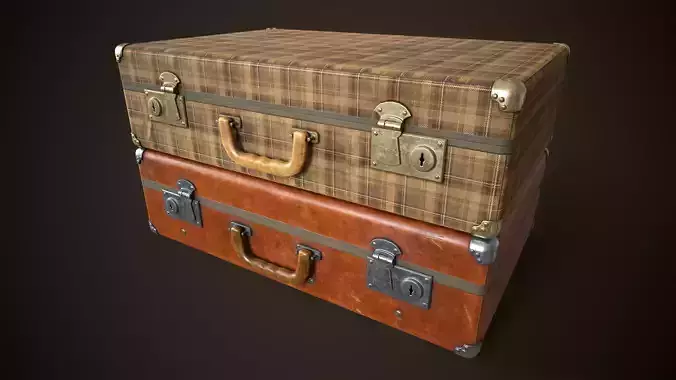 Vintage travel suitcase
