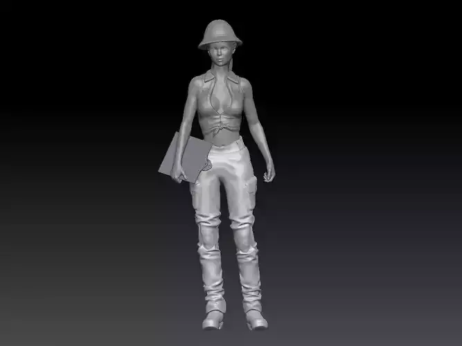 SAFARI GIRL LIST 3D print model