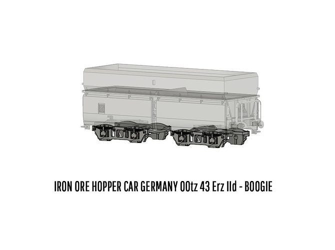 ROLLS-0013 German State Railways Hopper car Erz IId H0-scale 3D print model 6
