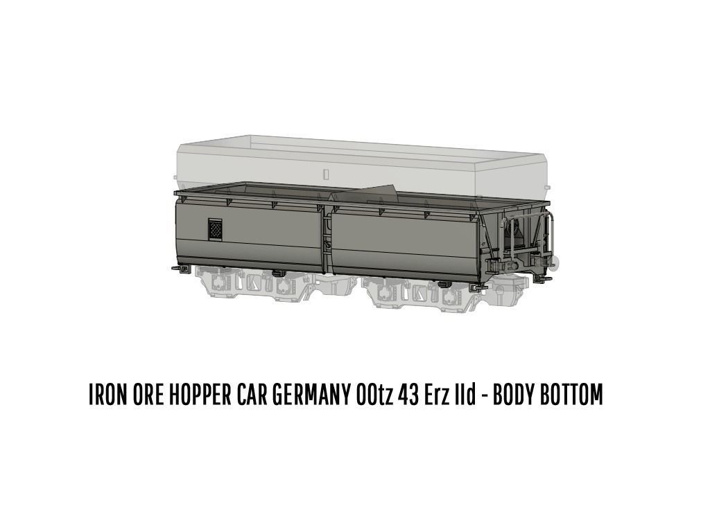 ROLLS-0013 German State Railways Hopper car Erz IId H0-scale 3D print model_6
