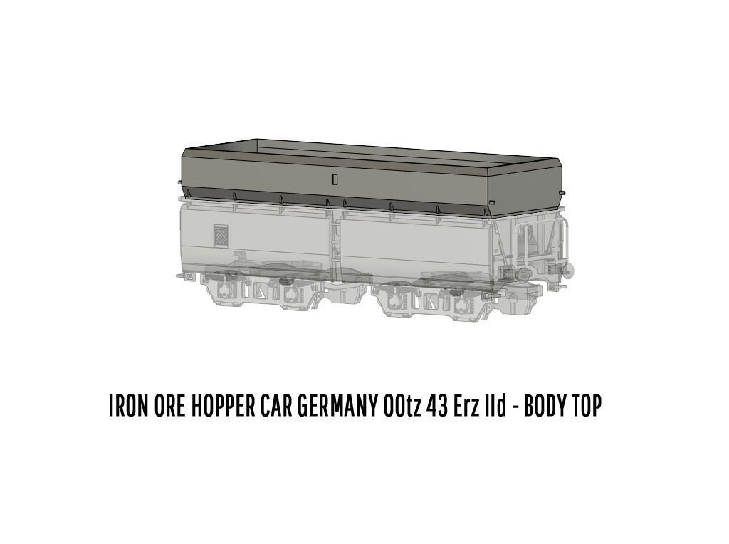ROLLS-0013 German State Railways Hopper car Erz IId H0-scale 3D print model_5