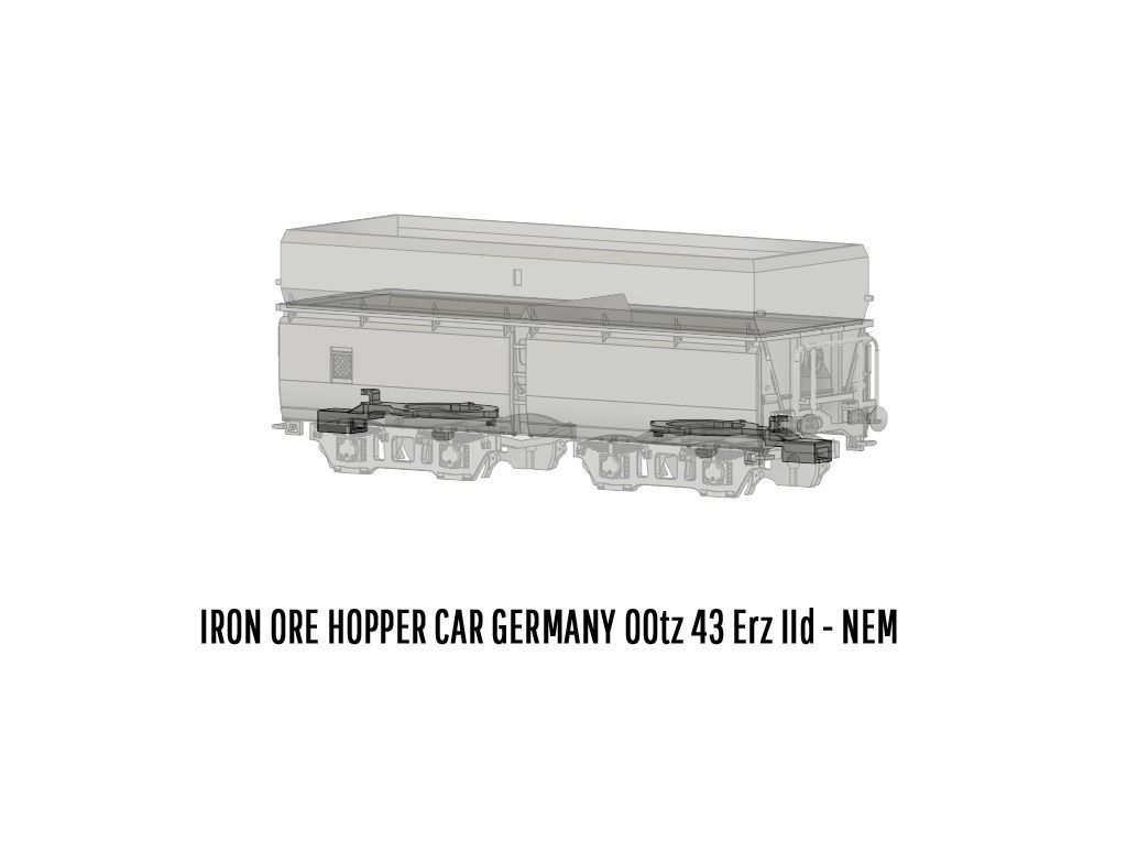 ROLLS-0013 German State Railways Hopper car Erz IId H0-scale 3D print model_7
