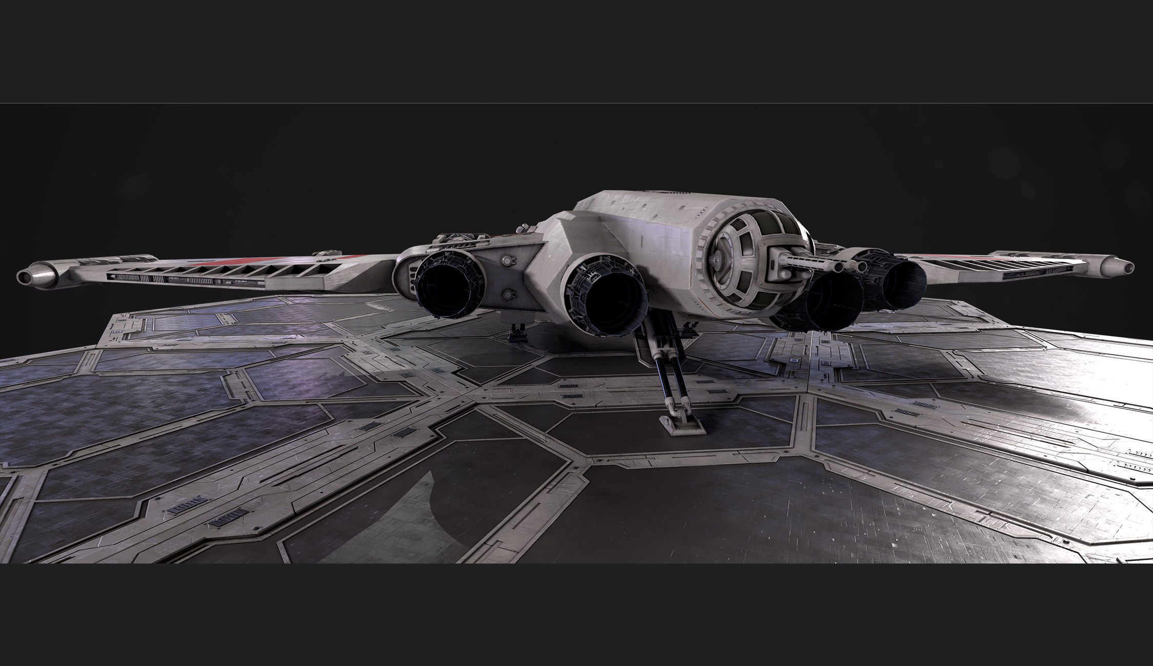 Rebel special forces star ship Low-poly 3D model_13