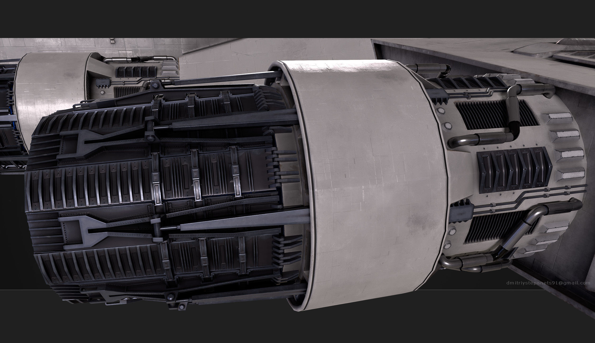 Rebel special forces star ship Low-poly 3D model_25