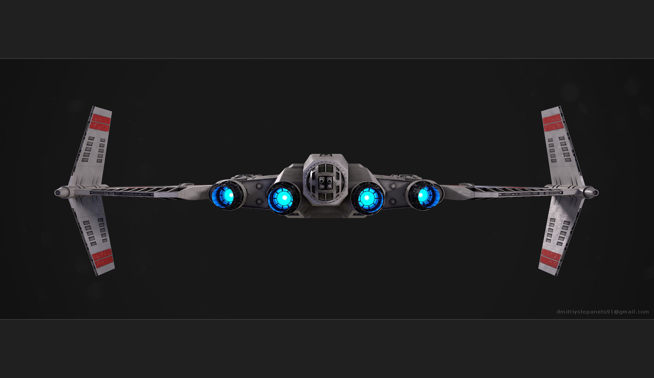 Rebel special forces star ship Low-poly 3D model_22