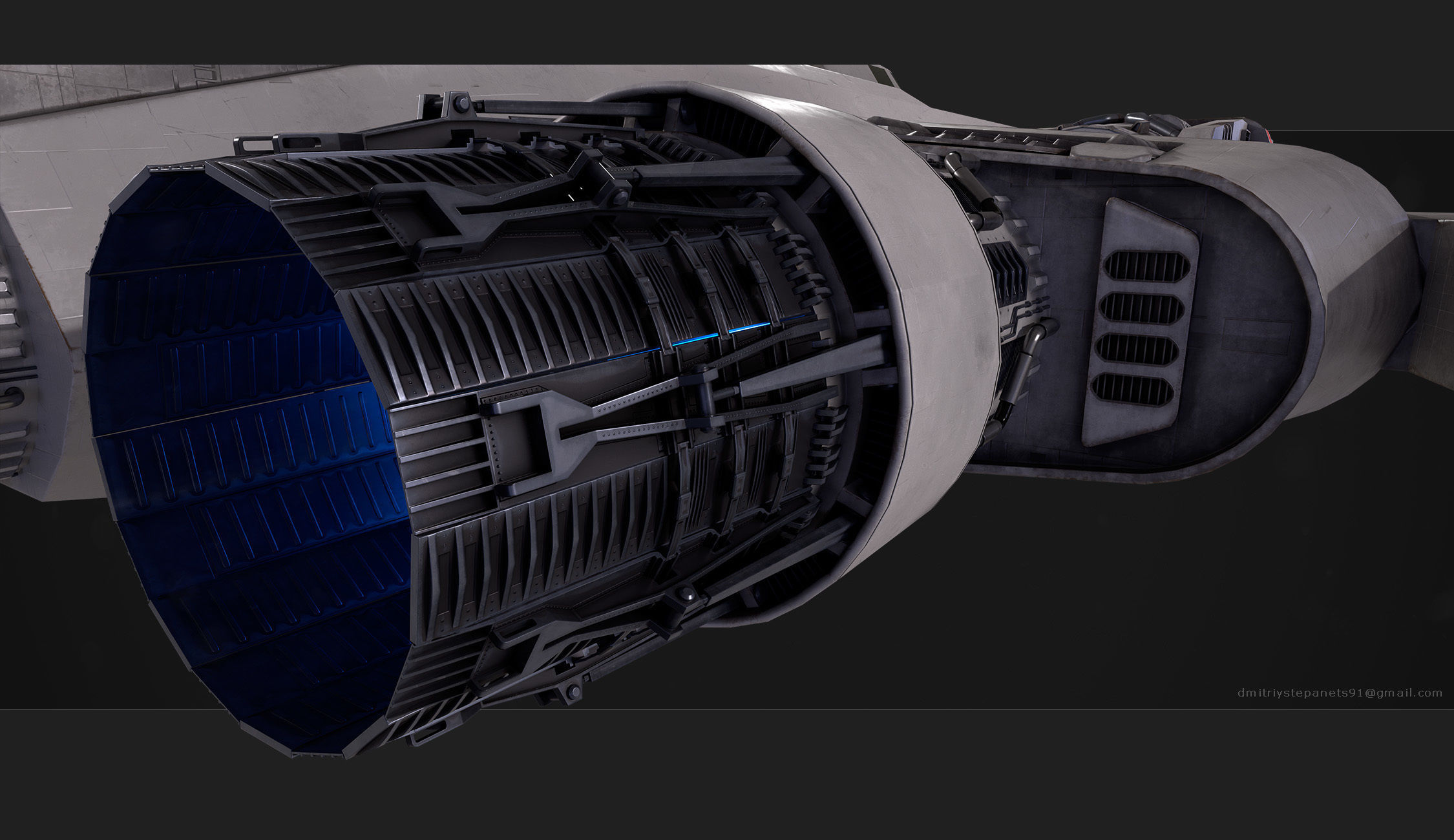 Rebel special forces star ship Low-poly 3D model_24