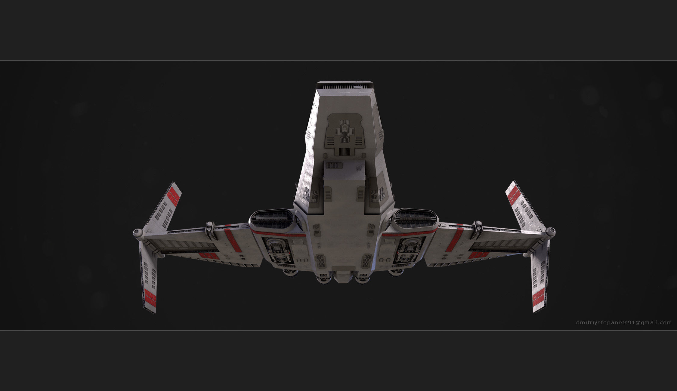 Rebel special forces star ship Low-poly 3D model_17