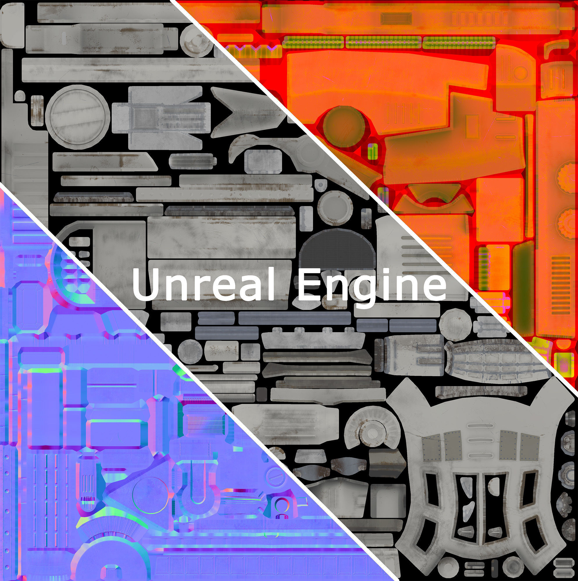 Rebel special forces star ship Low-poly 3D model_32