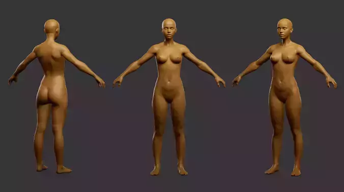 Female Realism Basemesh