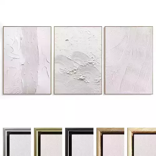 Abstract Painting Set of 3 pieces - No 47 Low-poly 3D model