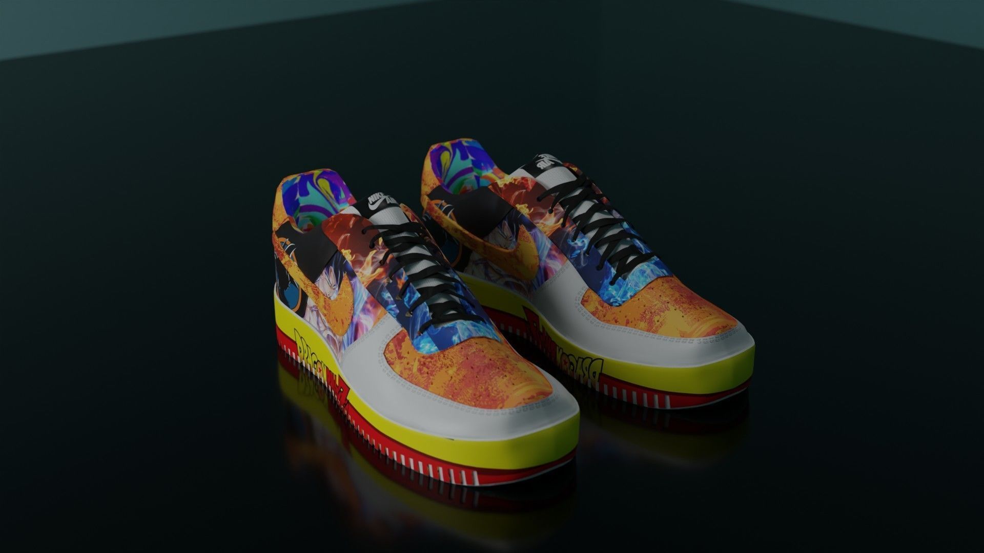 nike air force 1 custom dragon ball z