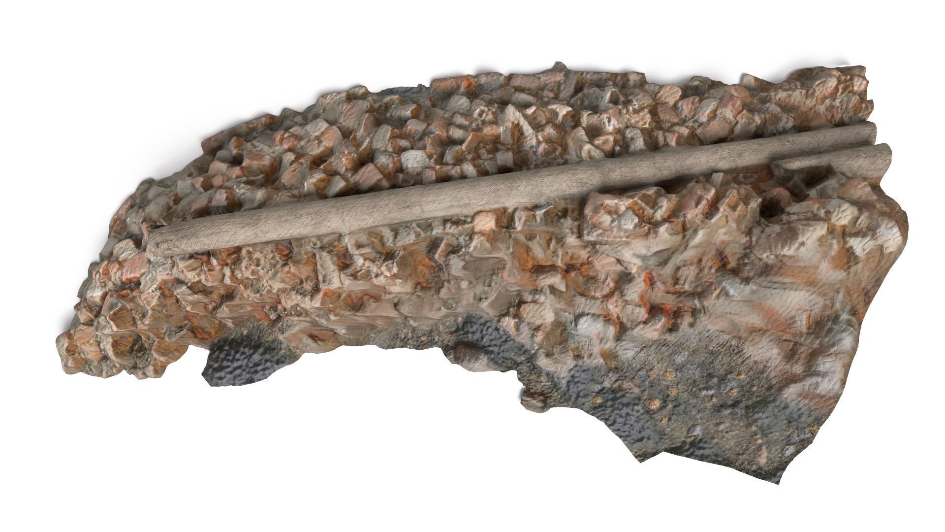 Debris Low-poly 3D model_12